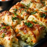 Cheesy Baked Vegetable Rolls