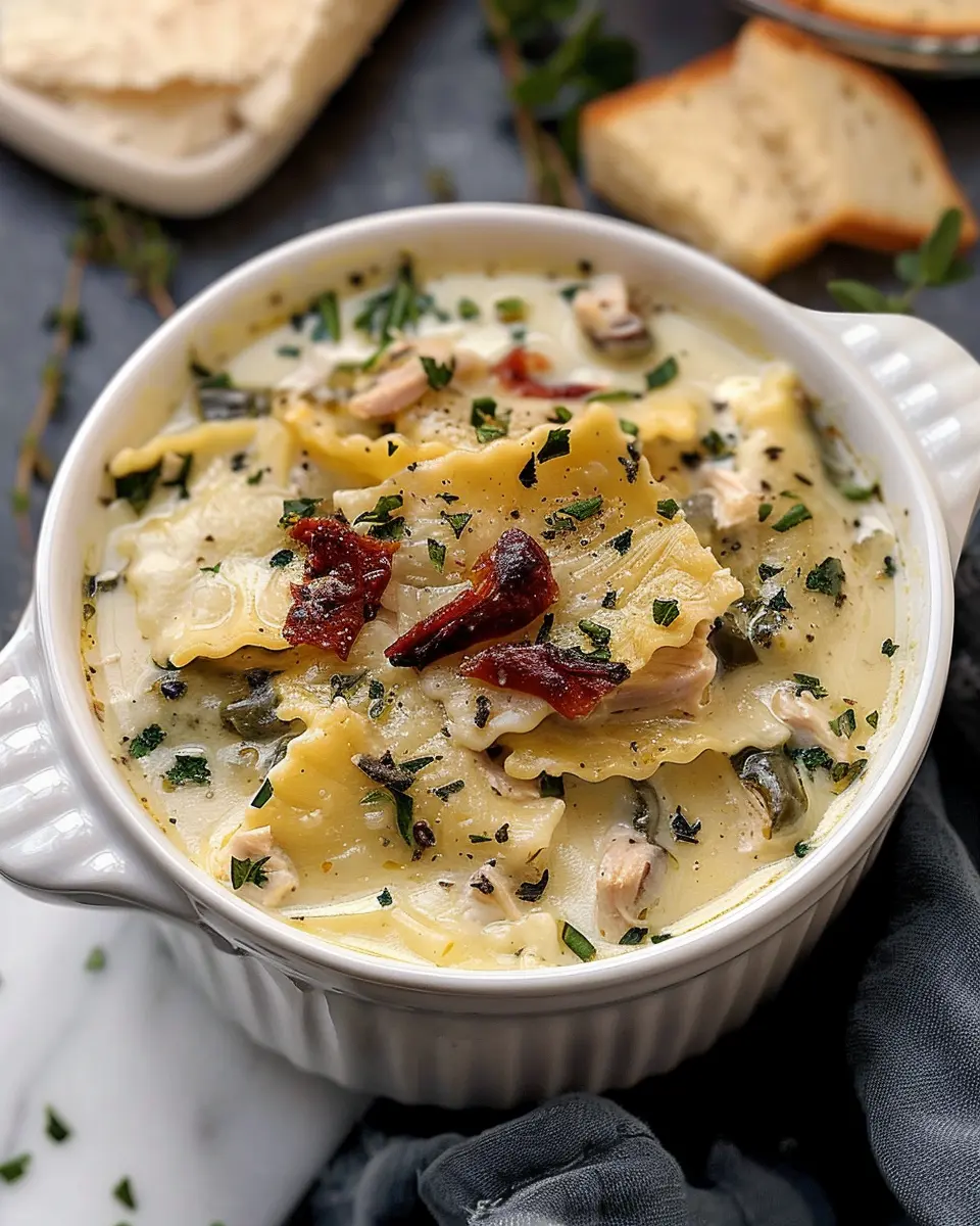 Creamy White Chicken Lasagna Soup: Indulgent Comfort in a Bowl