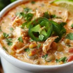 Zesty Cajun White Chicken Chili
