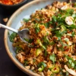 Satay Crispy Rice Salad