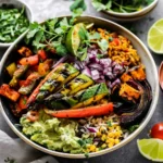 Grilled Veggie Burrito Bowls with Green Rice