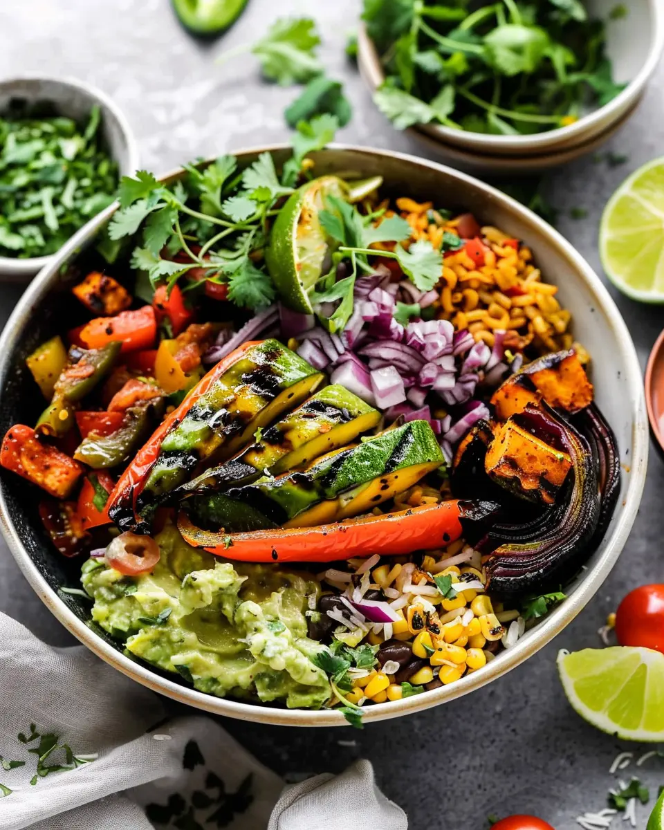 Grilled Veggie Burrito Bowls: Easy Green Rice Recipe to Savor