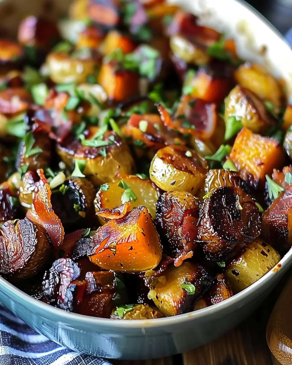 Maple Butternut Brussels Turkey Bacon: The Best Comfort Dish
