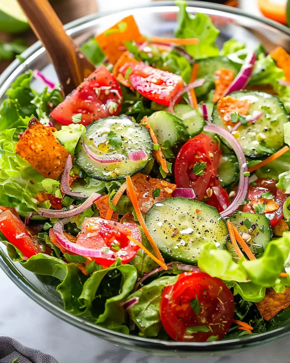 Classic House Salad – Quick and Easy with Turkey Bacon and Chicken Ham