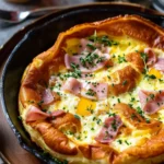 Ham and Cheese Dutch Baby (Savory Puffy Pancake)