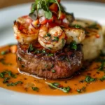 Filete Mignon con Camarones y Salsa de Crema de Langosta: ¡El Mejor Plato para Sorprender!
