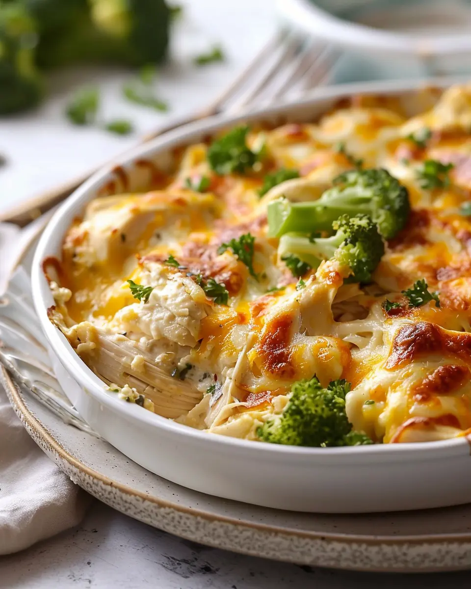 Easy Low Carb Chicken Casserole with Turkey Bacon Delight
