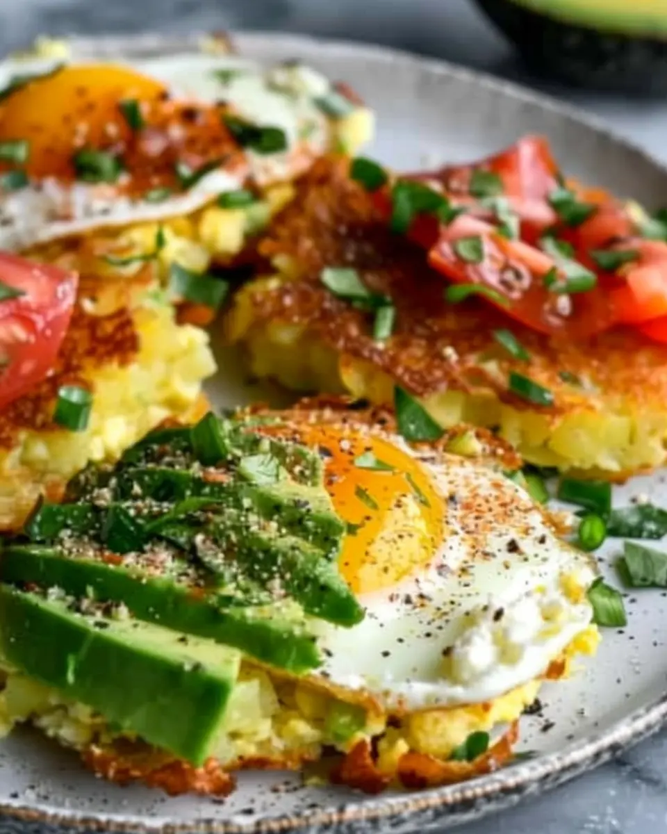 Loaded Hash Browns: Indulgent Recipe with Scrambled Eggs, Avocado, and Cottage Cheese