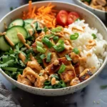 Thai Peanut Chicken Buddha Bowl