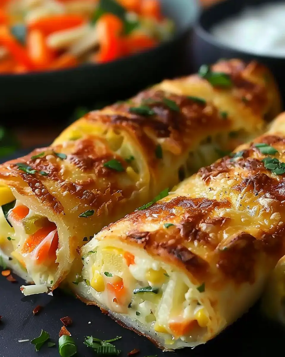 Cheesy Baked Vegetable Rolls: A Delightful Twist on Comfort Food