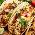 Queso Chicken Tacos