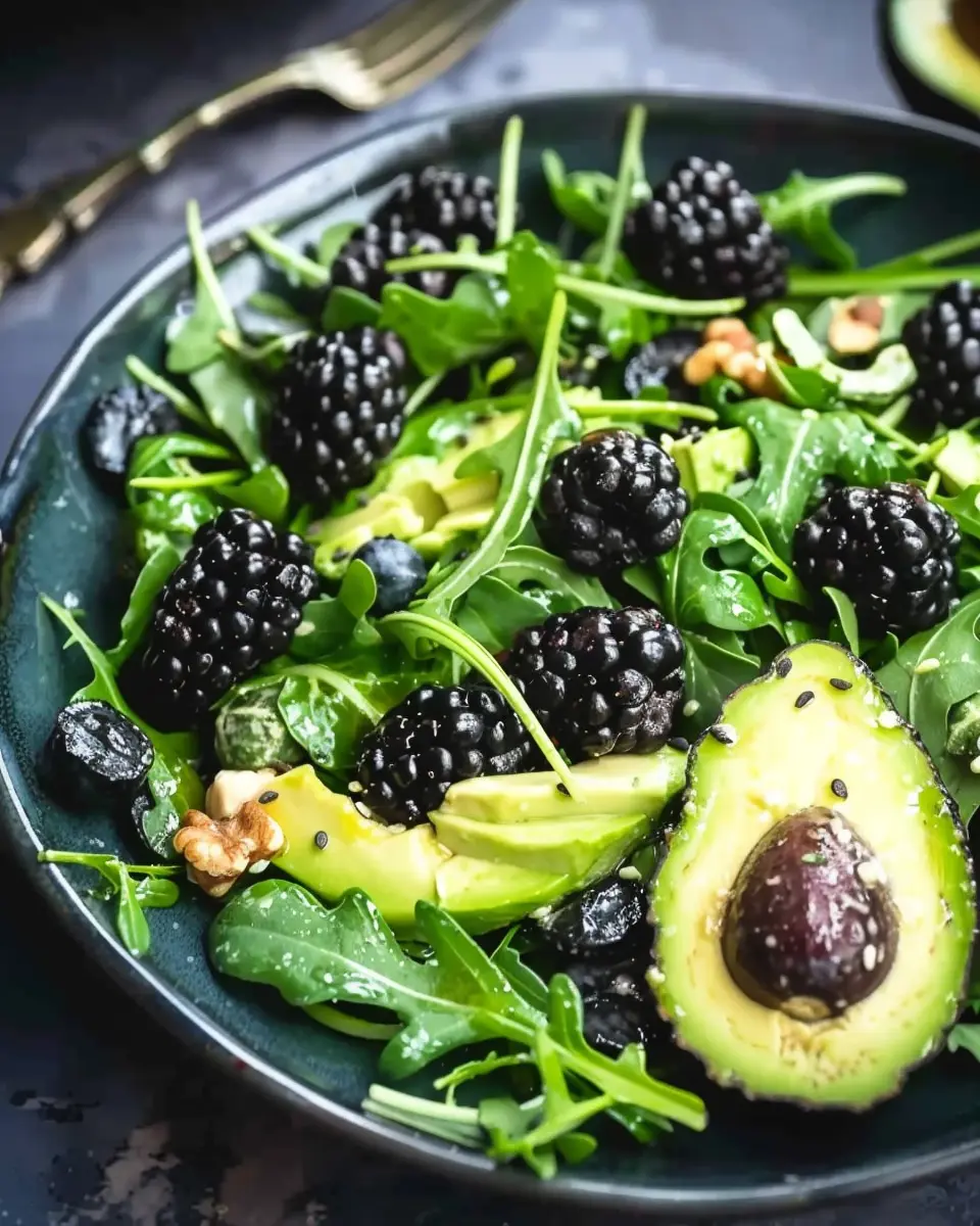Blackberry Avocado Arugula Salad: Easy and Deliciously Fresh
