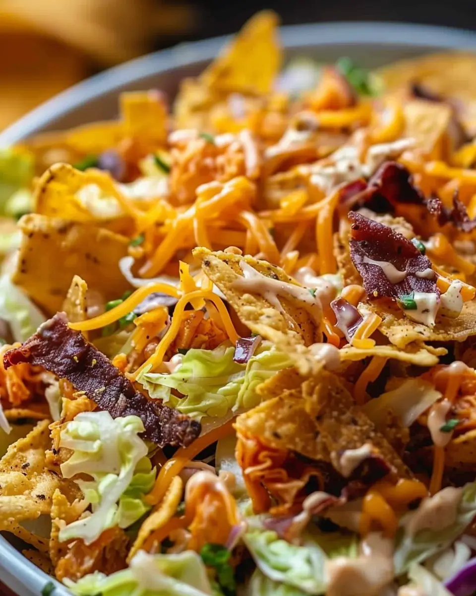 Frito Cowboy Cabbage: Easy Turkey Bacon and Chicken Ham Delight