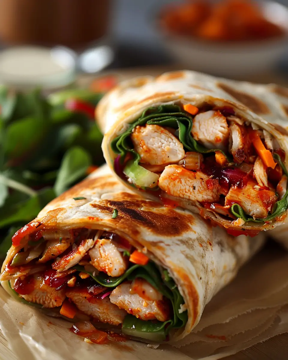Sweet Chili Chicken Wraps β Quick, Crunchy & Sweet-Heat Delight